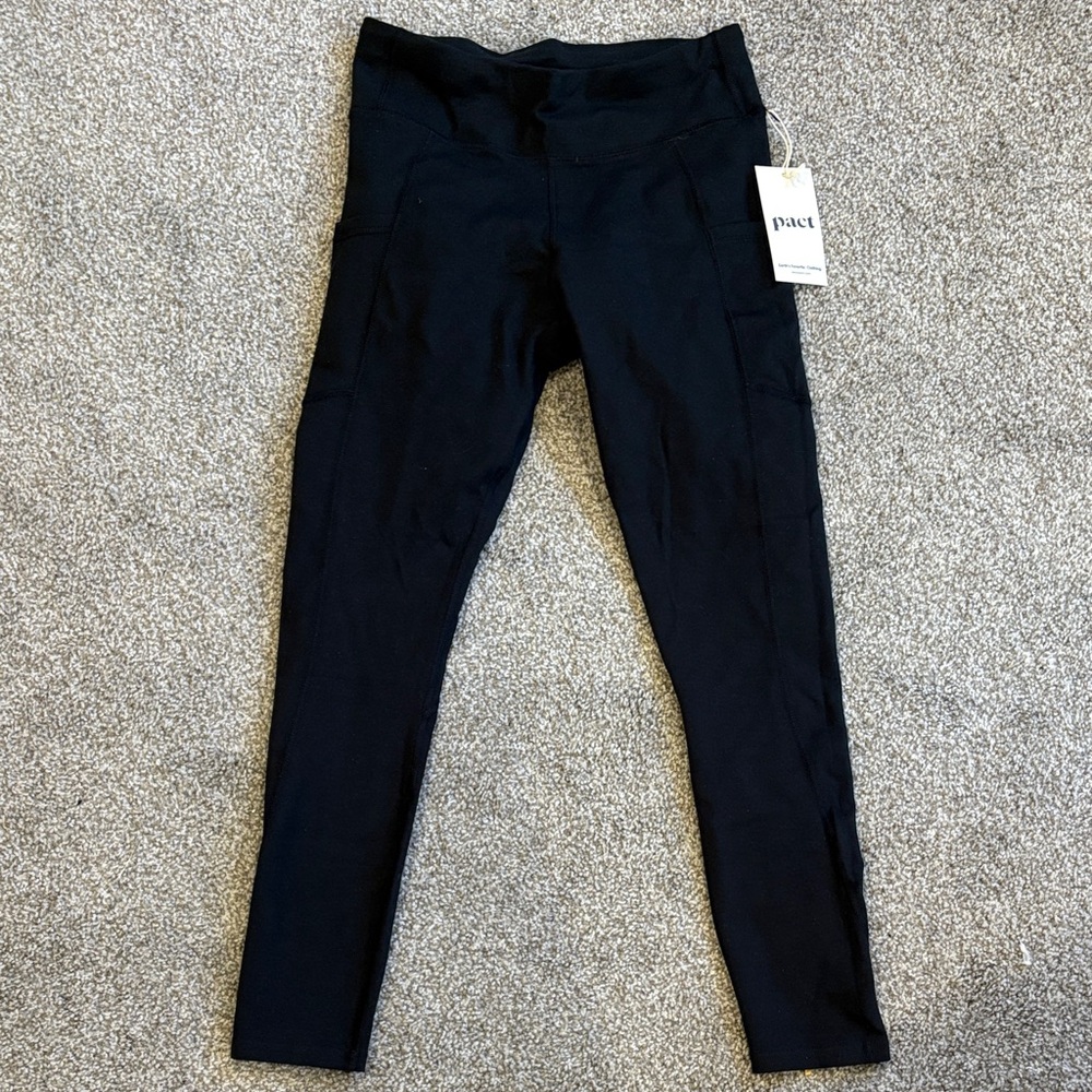 Pact Jet Black Leggings
